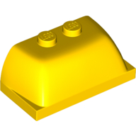 Lego Windscreen 2 x 4 x 1 1/3 [Plain] / Yellow