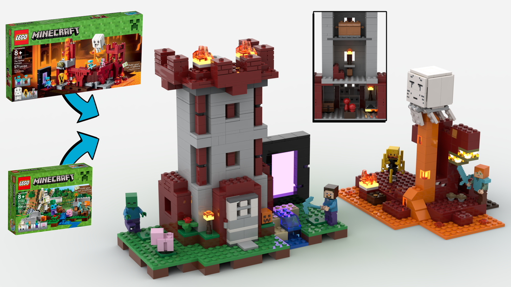 Lego Minecraft Nether Tower