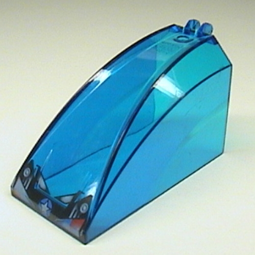 Lego Windscreen 8 x 4 x 5 Canopy with 2 Fingers with Headlights and Star Print