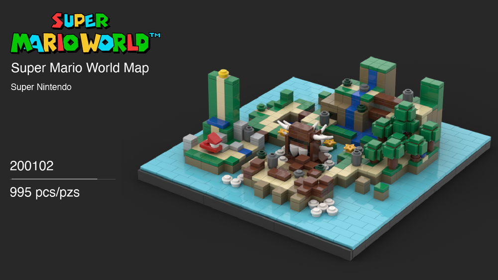 Lego Super Mario World Map (SNES)