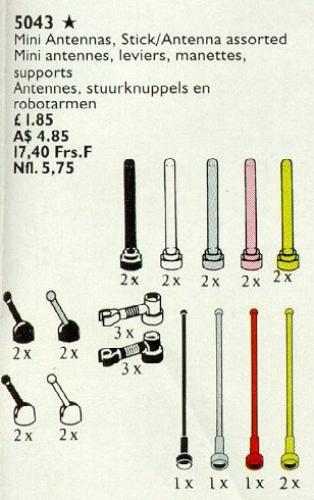 Lego Mini Antennas, Control Sticks and Antennas