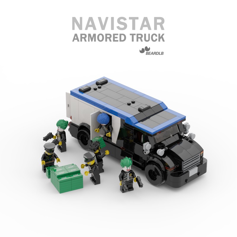 Lego navistar armored truck 8wide speed champions