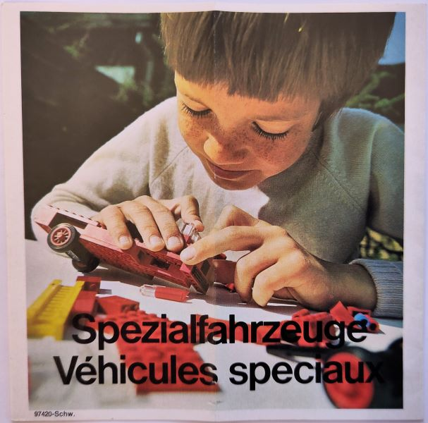 Lego 1972 Medium Swiss Spezialfahrzeuge / Véhicules spéciaux (97420-Schw.)