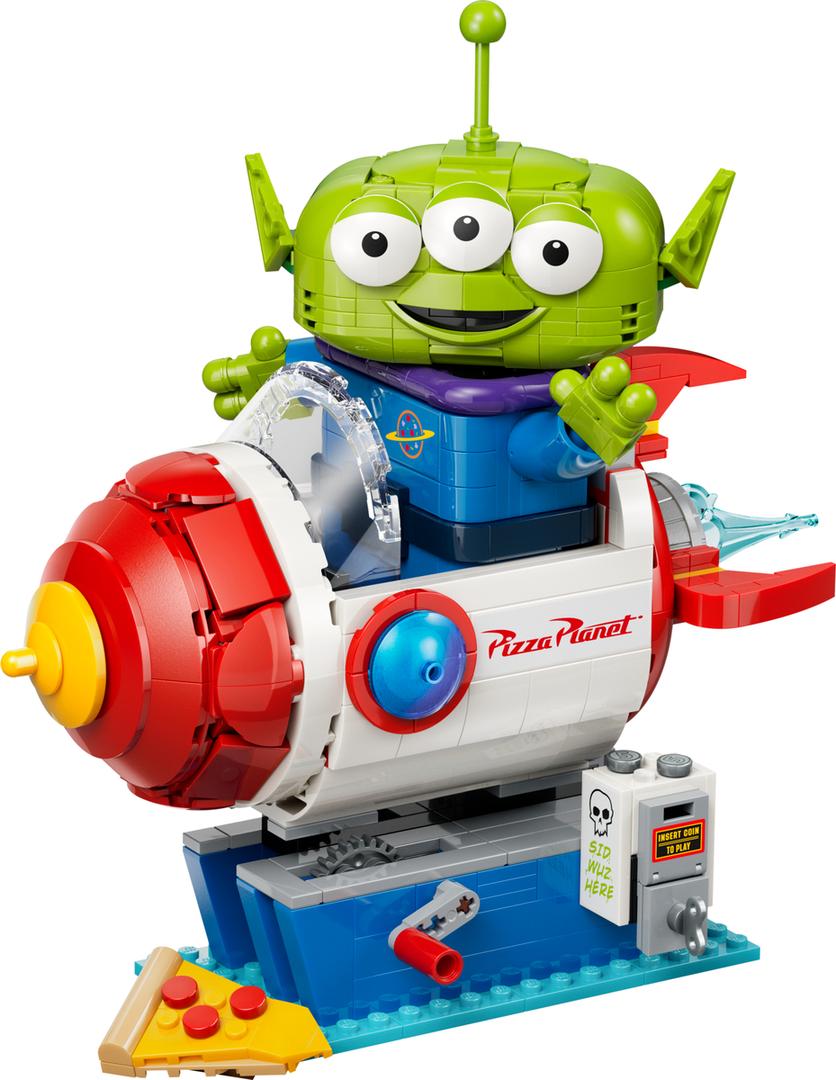Lego Alien with Pizza Planet Rocket Ride