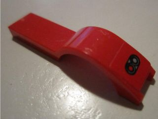 Lego Vehicle, Mudguard 1 x 4 1/2 with Taillights Pattern Model Left Side (Sticker) - Set 8495