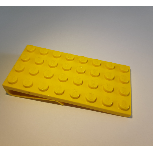Lego Scala, Plate Special 4 x 8 with Clip / Yellow