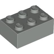 Lego Brick 2 x 3 / Light Gray