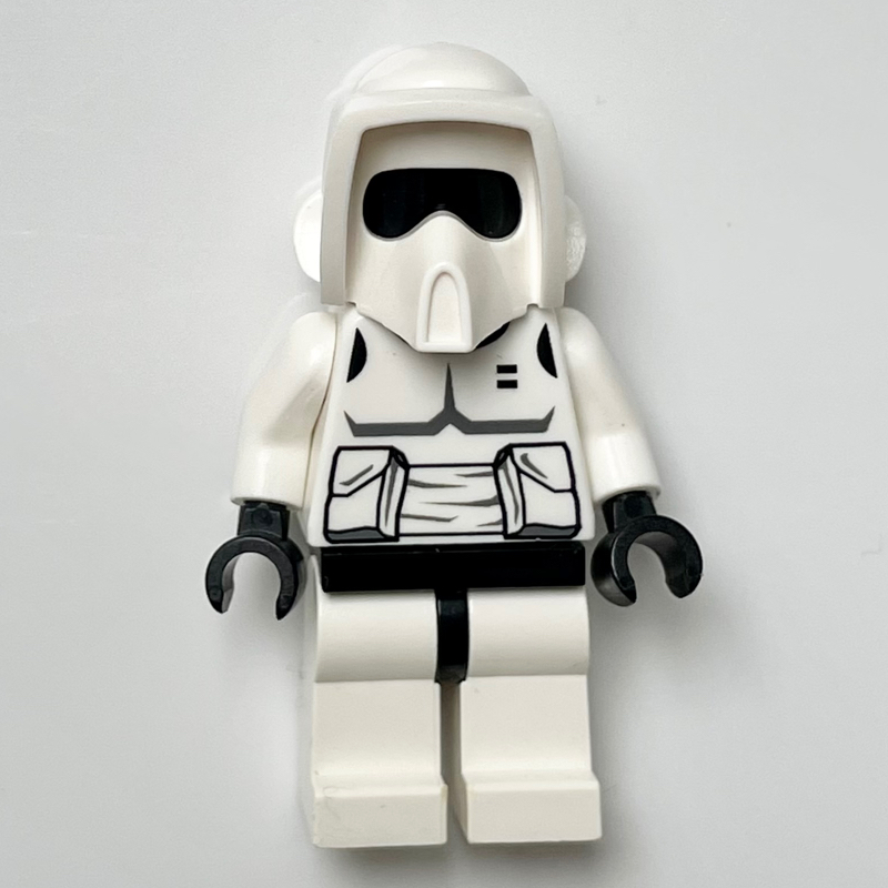Lego Scout Trooper, Plain Black Head