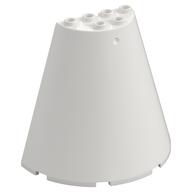 Lego Cone Half 8 x 4 x 6 / White