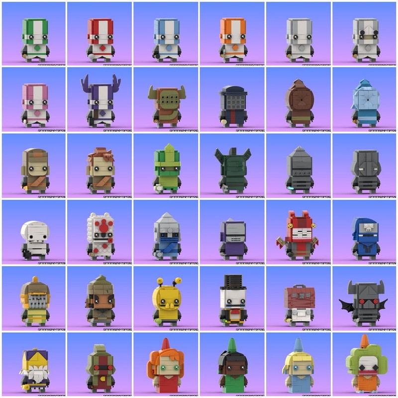 Lego "Castle Crashers" Brickheadz Collection