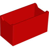 Lego Battery Box Lower Half 4 x 8 x 4 [AAA] / Red