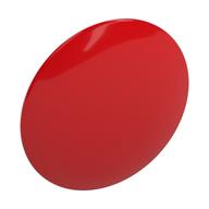 Lego Shield Round Bowed [Plain] / Red