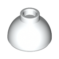 Lego Brick Round 1.5 x 1.5 Dome Top [Plain] / White