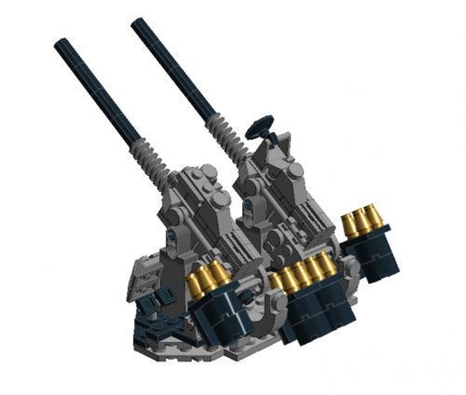 Lego 3"/50 Mk. 33 twin guns