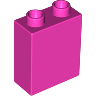 Lego Duplo Brick 1 x 2 x 2 / Dark Pink
