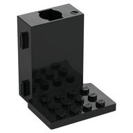 Lego Brick Special 6 x 6 x 5 with Gear Hole, 3 x 4 Plate [Plain] / Bright Pink