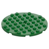 Lego Plate Round 8 x 8 / Green