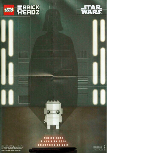 Lego Poster, Darth Vader BrickHeadz Teaser / [No Color/Any Color]