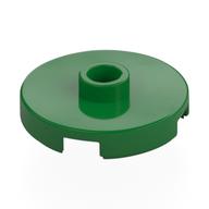 Lego Plate Special Round 2 x 2 with Center Stud (Jumper Plate) / Green