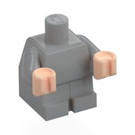 Lego Baby / Toddler Body with Fixed Arms and Light Nougat Hands / Light Bluish Gray