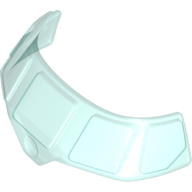 Lego Glass for Aircraft Fuselage Curved Forward 6 x 10 Top with 5 Window Panes