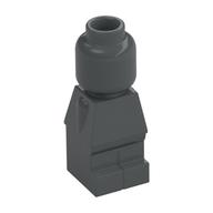 Lego Microfig [PLAIN] / Dark Bluish Gray