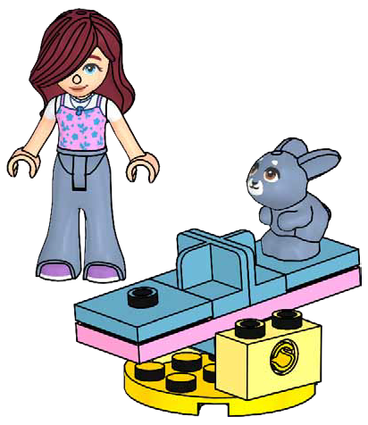 Lego Paisley and Seesaw with Bunny