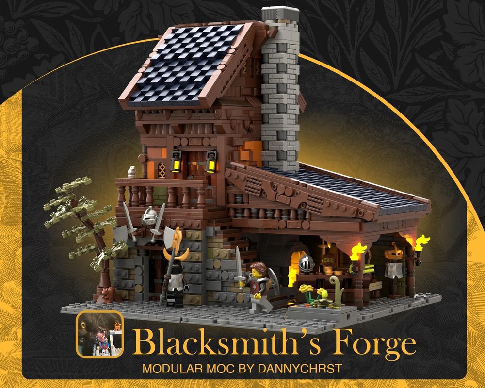 Lego MEDIEVAL MODULAR SERIES 1 - BLACKSMITH'S FORGE