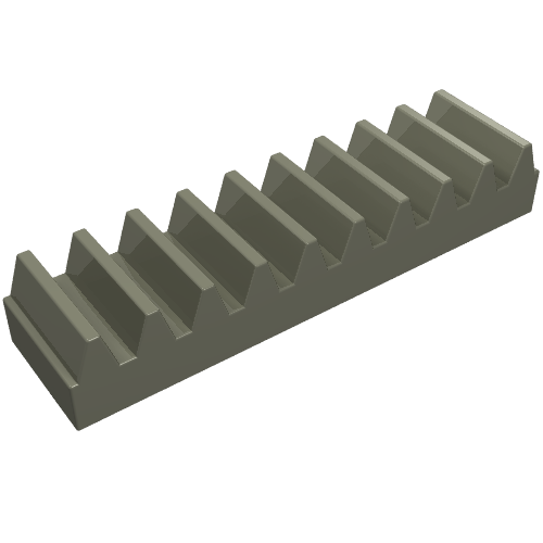 Lego Technic Gear Rack 1 x 4 / Dark Gray