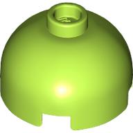 Lego Brick Round 2 x 2 Dome Top, Vented Stud / Lime