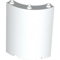 Lego Panel 4 x 4 x 6 Quarter Cylinder / White