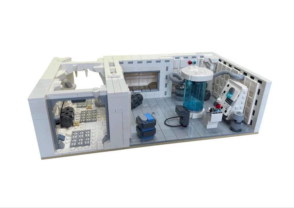 Lego Hoth Echo Base Medical Bay with Corridor MOC