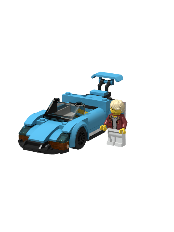 Lego Blue Sports Car