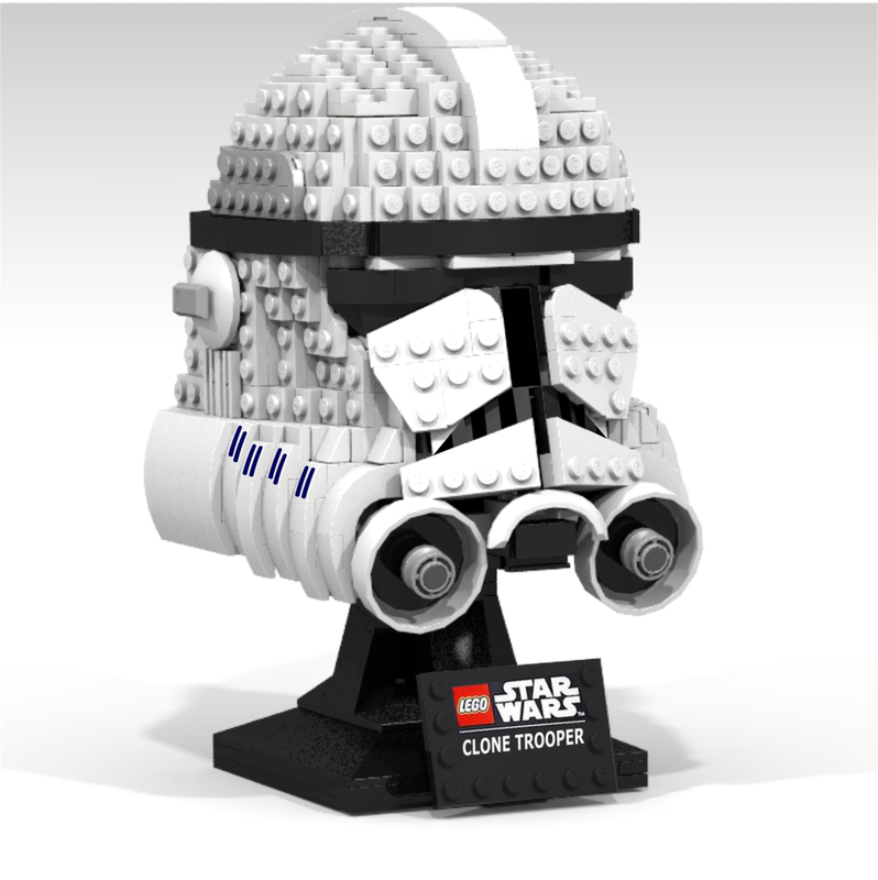 Lego Clone Phase 2 helmet bust
