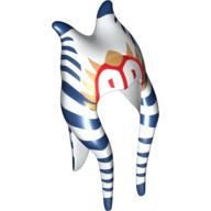 Lego Headdress Togruta Montrals Long, Shaak Ti Print / White