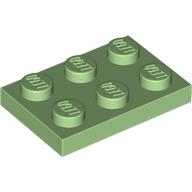 Lego Plate 2 x 3 / Medium Green