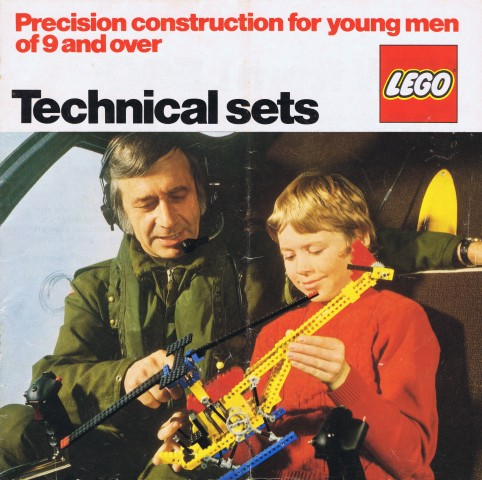 Lego 1977 Large Technic UK 18.5cm x 18.5cm with parchment inlays (98815-UK)