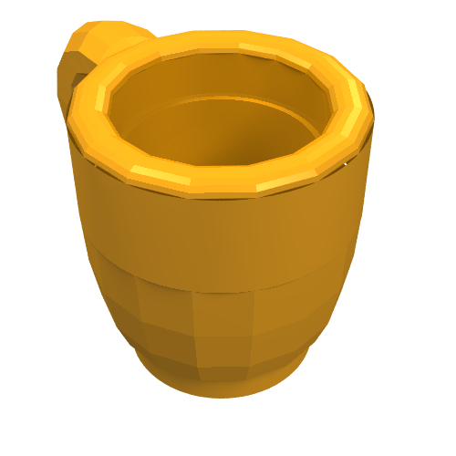 Lego Belville / Scala, Equipment Cup / Medium Orange