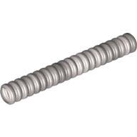 Lego Hose, Ribbed 7mm D. 7L / 5.6cm / Metallic Silver