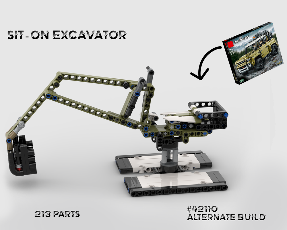 Lego 42110 Technic Sit-on Excavator LEGO Technic Landrover Defender Alternate Build