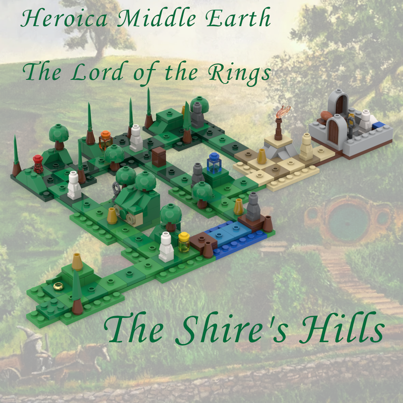 Lego Heroica - The Shire's hills