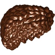Lego Hair Coiled, Parted / Reddish Brown