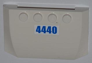Lego Wedge 4 x 6 x 2/3 Triple Curved with Blue '4440' Pattern (Sticker) - Set 4440