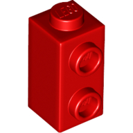 Lego Brick Special 1 x 1 x 1 2/3 with Studs on 1 Side / Red