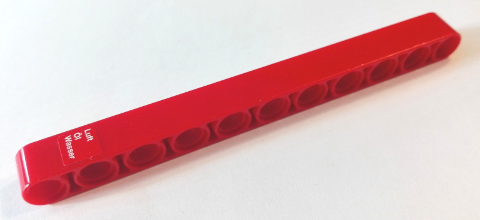Lego Technic, Liftarm Thick 1 x 11 with 'Luft', 'Öl' and 'Wasser' Pattern (Sticker) - Set 8289