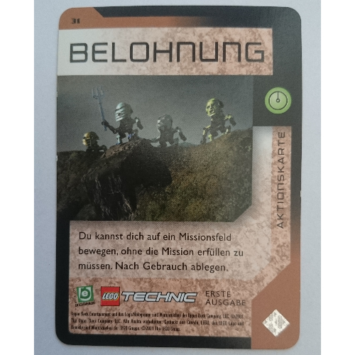 Lego Trading Card, Bionicle Game: QftM - 31 Game Action - Reward