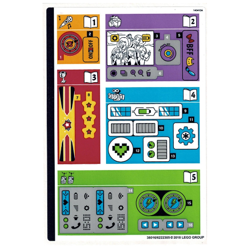 Lego Sticker Sheet for Set 41346-1 / [No Color/Any Color]
