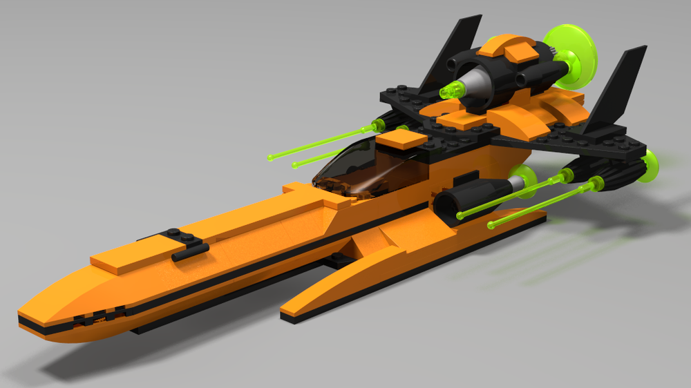 Lego Orange Space Fighter