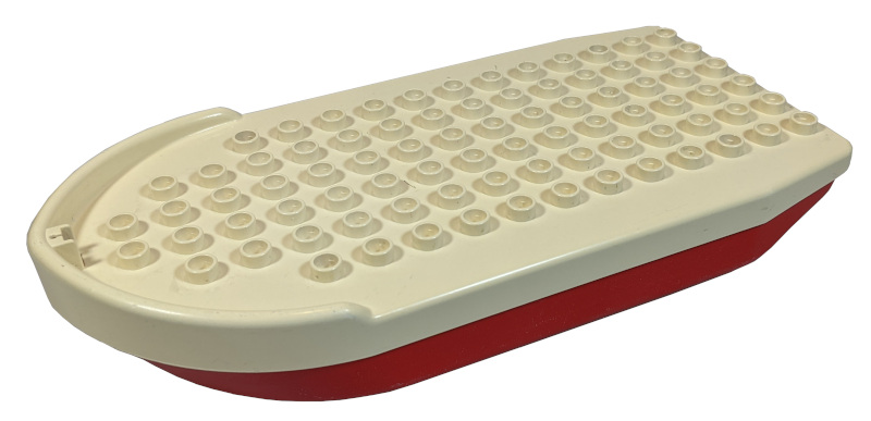Lego Duplo Boat Hull Unitary 8 x 16 Floating with White Top (bb1246 / 2202)