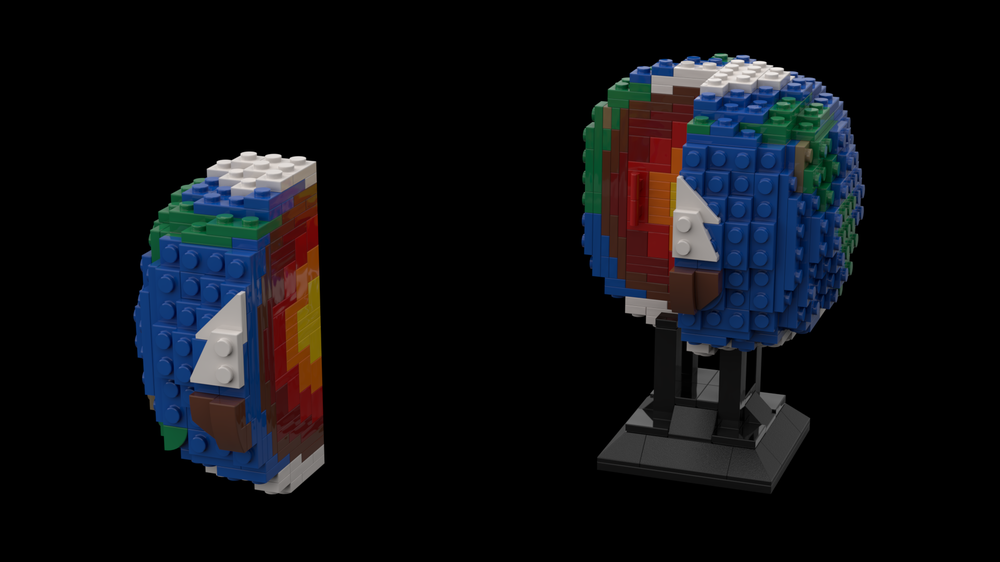Lego Earth's layers